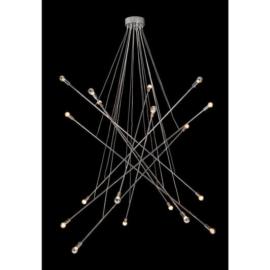 Zuo Modern - Belief Ceiling Lamp Chrome - 50216 veiw 2