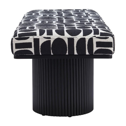 Zuo Modern - Botoia Bench Black & White - 110183 veiw 2