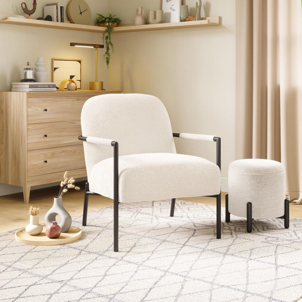 Zuo Modern - Chicago Accent Chair Ivory - 109518 veiw 5