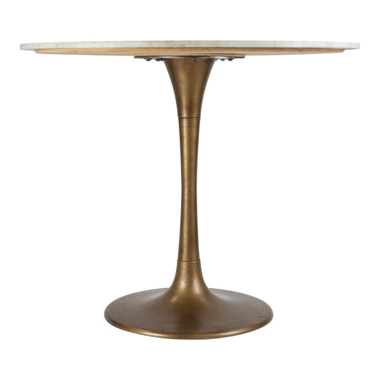 Zuo Modern - Fullerton Dining Table White & Gold - 101842 veiw 2