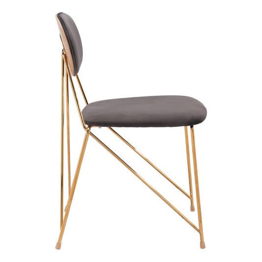 Zuo Modern - Georges Dining Chair (Set of 2) Gray & Gold - 109661 veiw 2