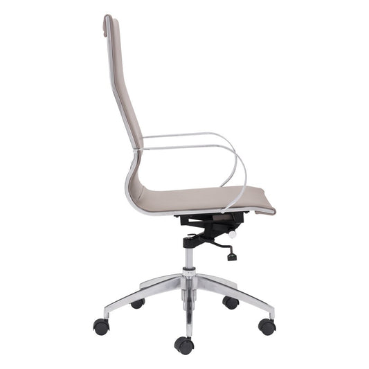 Zuo Modern - Glider High Back Office Chair Taupe - 100373 veiw 2