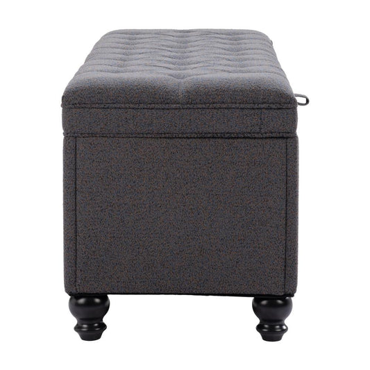Zuo Modern - Halifax Storage Bench Gravel Gray - 110083 veiw 2