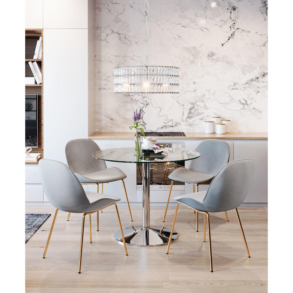 Zuo Modern - Jena Ceiling Lamp Chrome - 56057 veiw 4