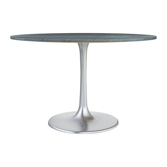Zuo Modern - Metropolis Dining Table Gray & Silver - 109445 veiw 2