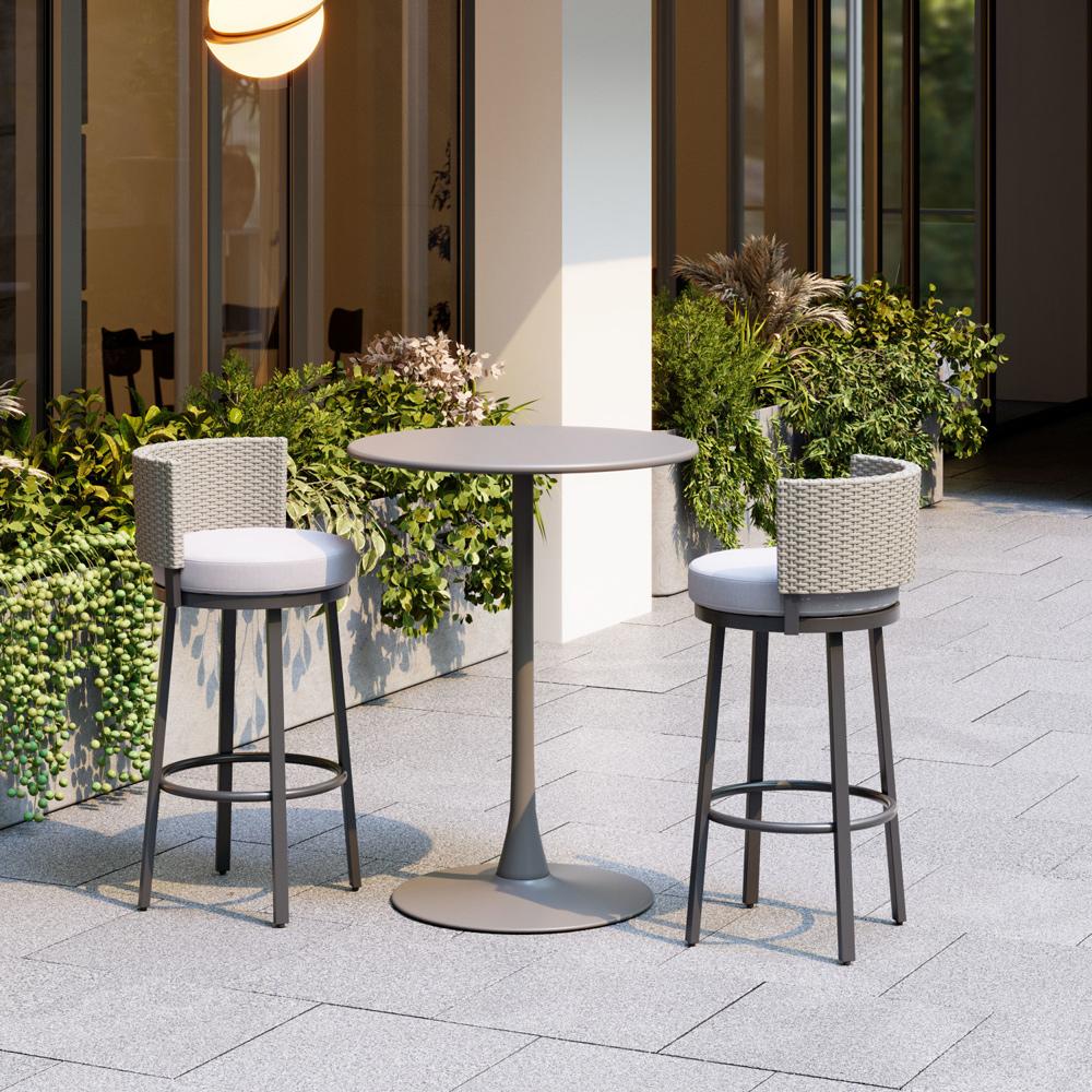 Zuo Modern - Midnight Wave Barstool White - 704027 veiw 5