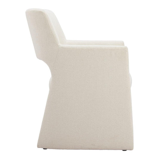 Zuo Modern - Minet Dining Chair Linen White - 109998 veiw 2