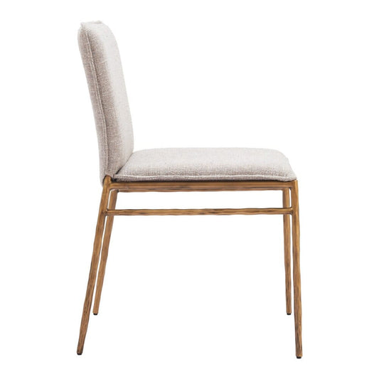 Zuo Modern - Nordvest Dining Chair Beige & Gold - 110275 veiw 2