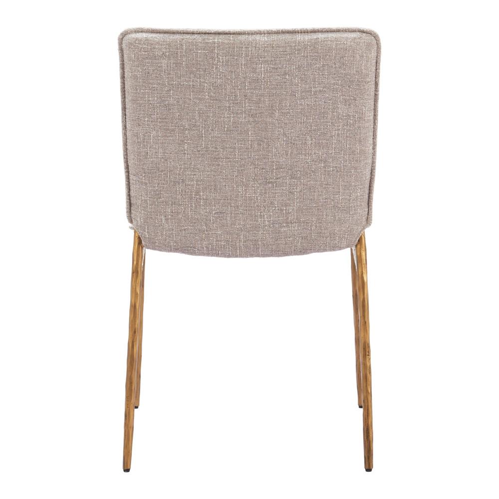 Zuo Modern - Nordvest Dining Chair Beige & Gold - 110275 veiw 4