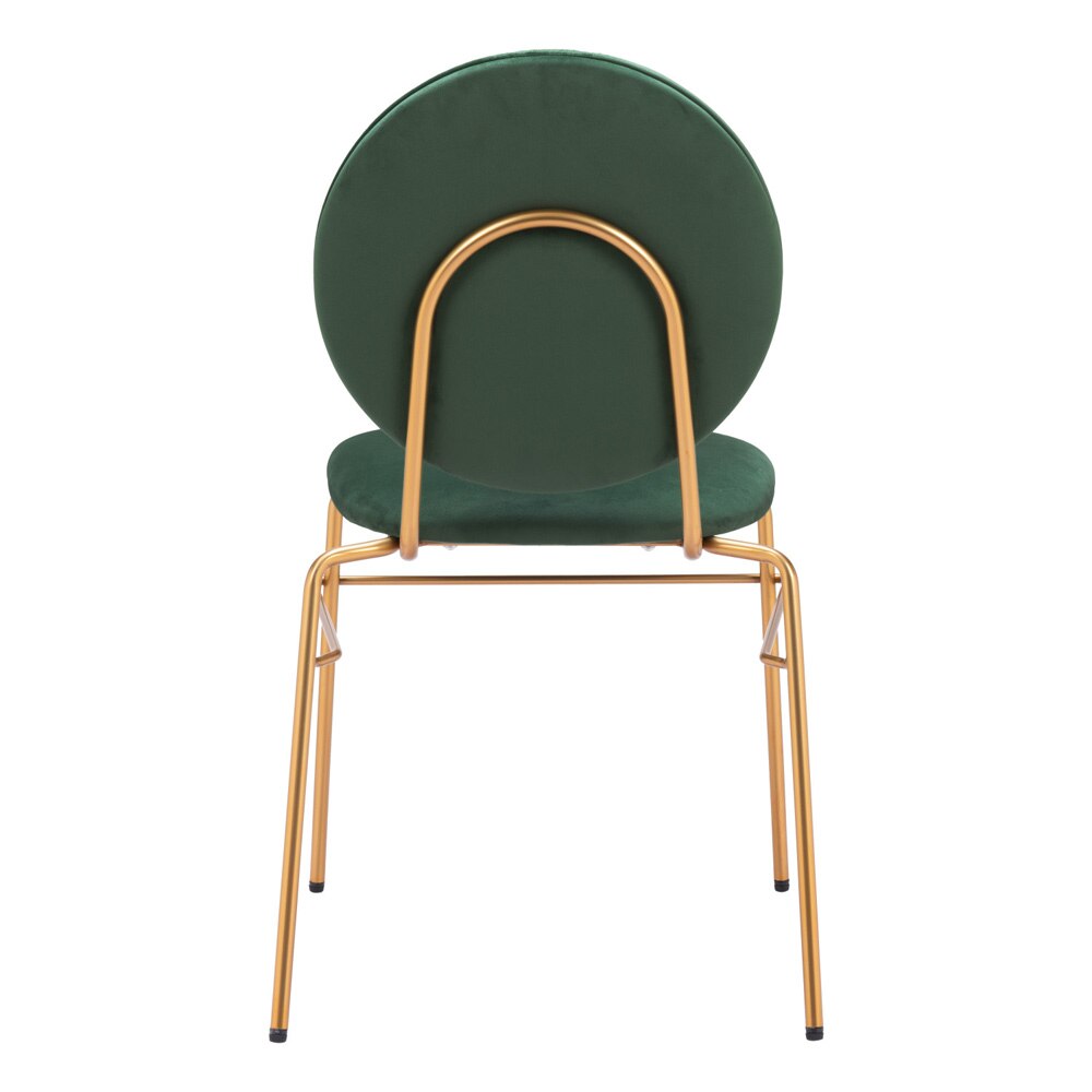 Zuo Modern - Odessa Dining Chair (Set of 2) Green & Gold - 109804 veiw 4