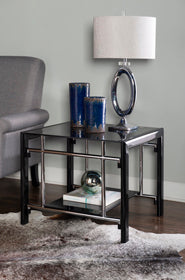 Powell Company Black Glass Occasional Collection