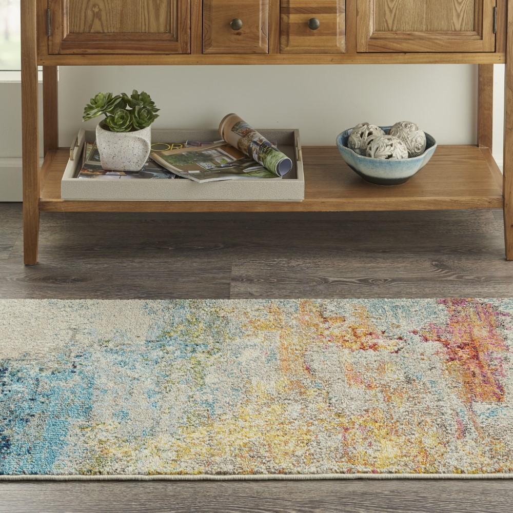 Nourison - Celestial CES02 22in x 39in Multicolor Abstract Acent Area Rug - CES02-99446362223 veiw 2