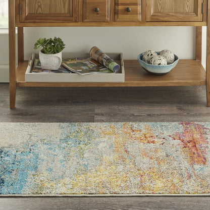 Nourison - Celestial CES02 Multicolor Abstract 3 x 5 Area Rug - CES02-99446722904 veiw 2