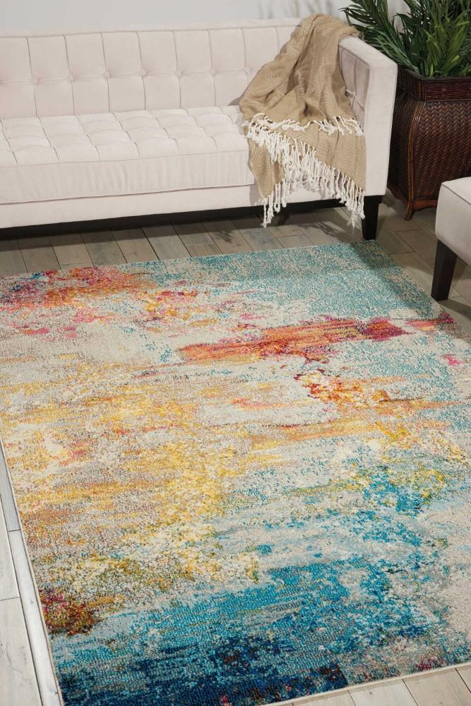 Nourison - Celestial CES02 Multicolor 67in x 97in Large Rug - CES02-99446362247 veiw 2