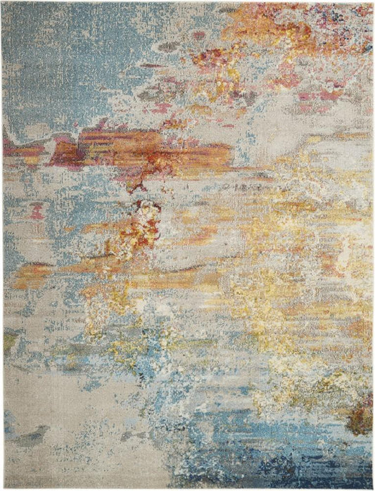 Nourison - Celestial CES02 Multicolor 9x12 Oversized Rug - CES02-99446399908 veiw 1