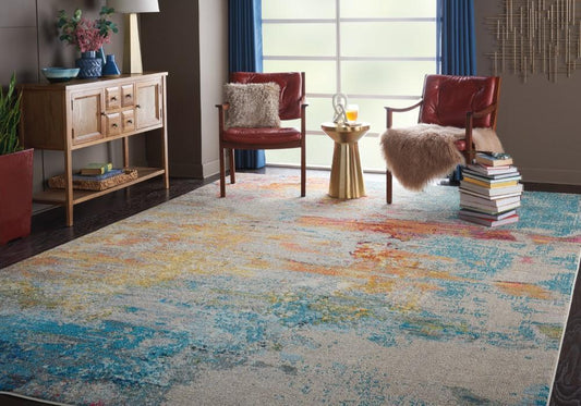 Nourison - Celestial CES02 Multicolor 9x12 Oversized Rug - CES02-99446399908 veiw 2
