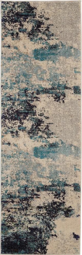 Nourison - Celestial CES02 Blue and White 2 x 6 Hallway Rug - CES02-99446473769 veiw 1