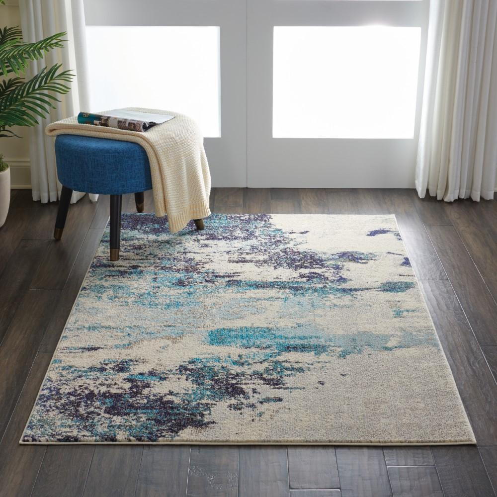 Nourison - Celestial CES02 Blue and White 311in x 511in Beach Area Rug - CES02-99446460585 veiw 2