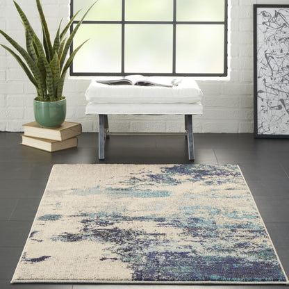 Nourison - Celestial CES02 IVTBL 3x5 Abstract Area Rug - CES02-99446740045 veiw 2