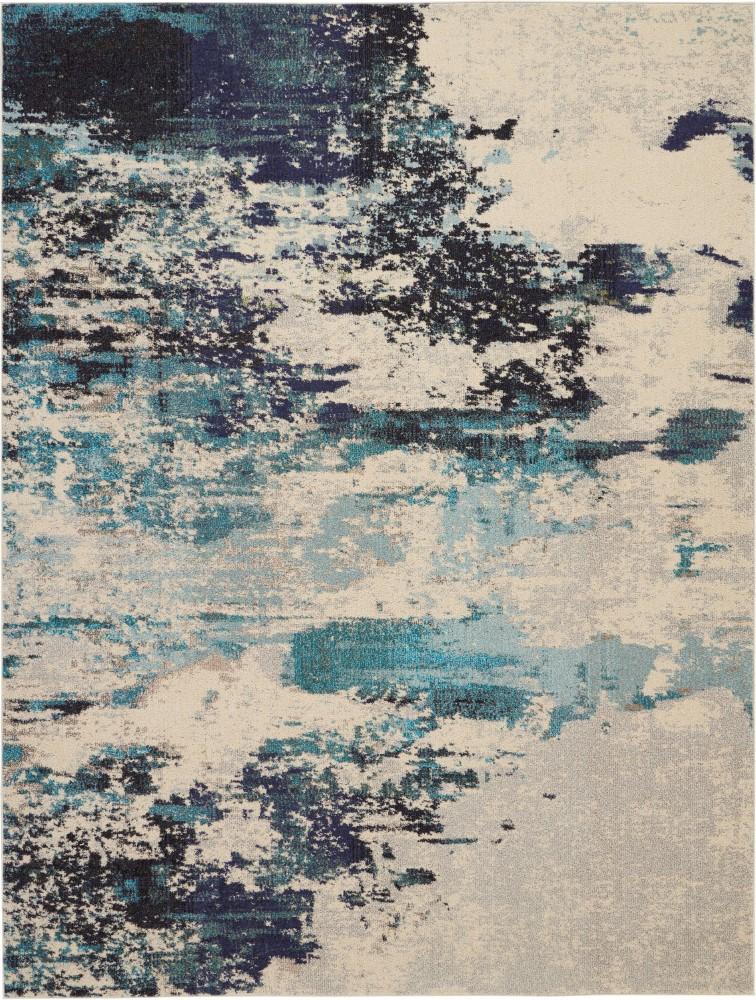 Nourison - Celestial CES02 Blue and White 710in x 106in Oversized Rug - CES02-99446460615 veiw 1