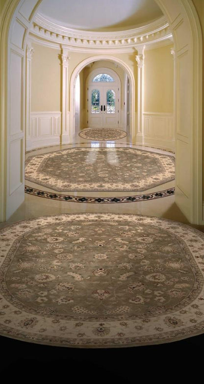 Nourison - 2000 2003 Olive 76in x 96in OVAL Area Rug - 2003-99446862372 veiw 2