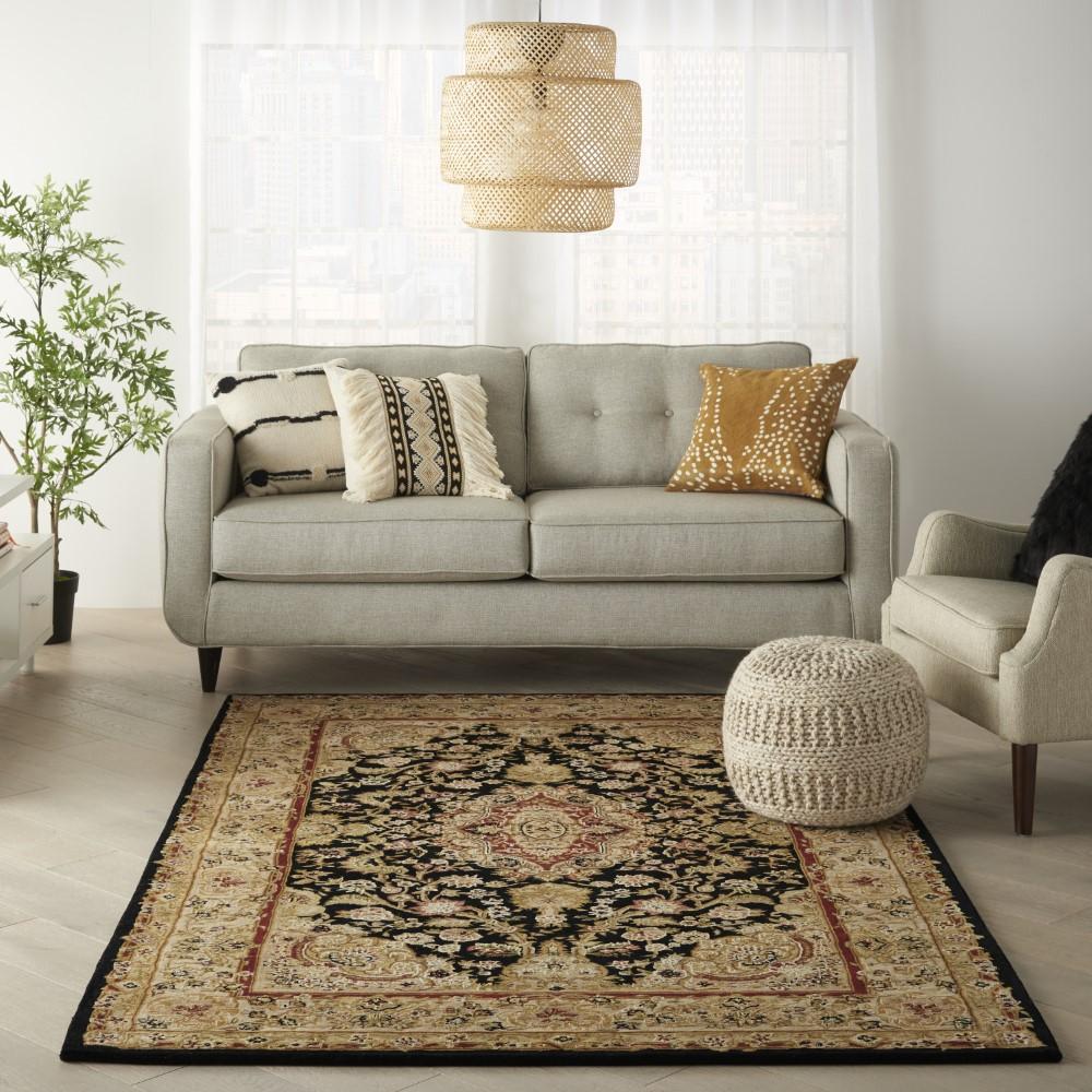 Nourison - 2000 2028 Black 39in x 59in Area Rug - 2028-99446681928 veiw 2