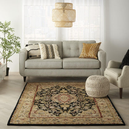 Nourison - 2000 2028 Black 39in x 59in Area Rug - 2028-99446681928 veiw 2