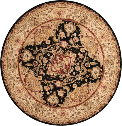 Nourison - 2000 2028 Black 6 x Round Area Rug - 2028-99446685704 veiw 1