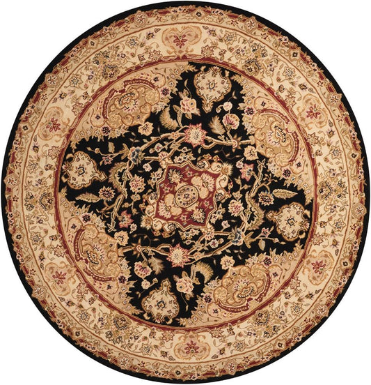 Nourison - 2000 2028 Black 6 x Round Area Rug - 2028-99446685704 veiw 1