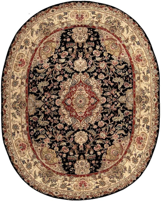 Nourison - 2000 2028 Black 76in x 96in OVAL Area Rug - 2028-99446861566 veiw 1