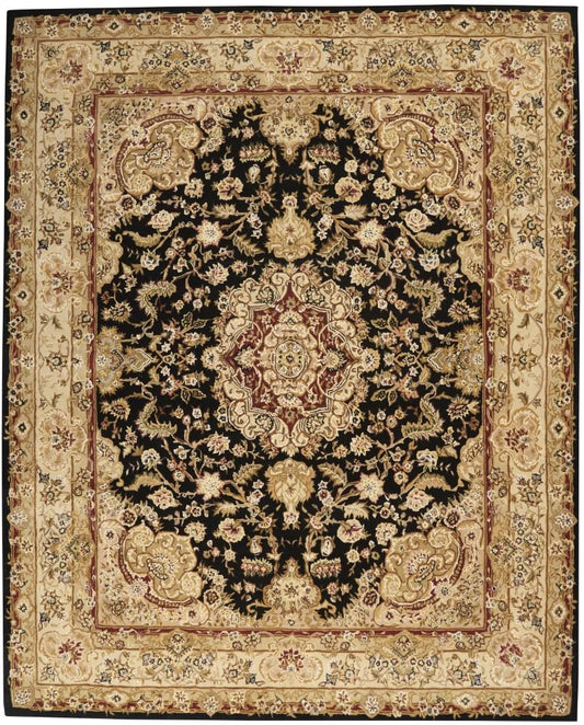 Nourison - 2000 2028 Black 86in x 116in Area Rug - 2028-99446683007 veiw 1