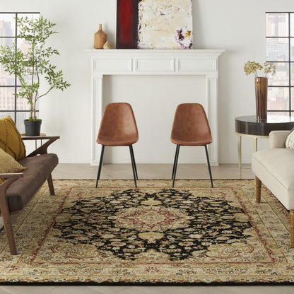 Nourison - 2000 2028 Black 86in x 116in Area Rug - 2028-99446683007 veiw 2