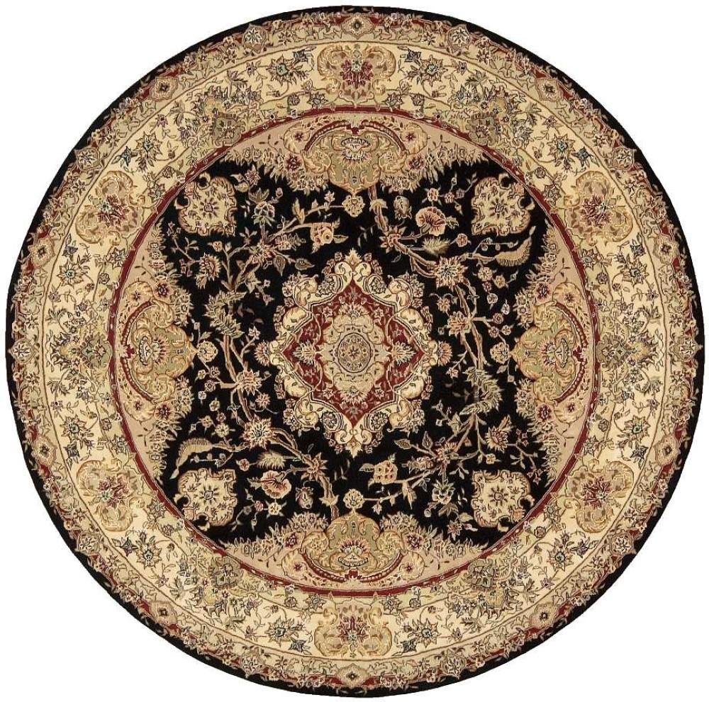 Nourison - 2000 2028 Black 8 x Round Area Rug - 2028-99446686060 veiw 1