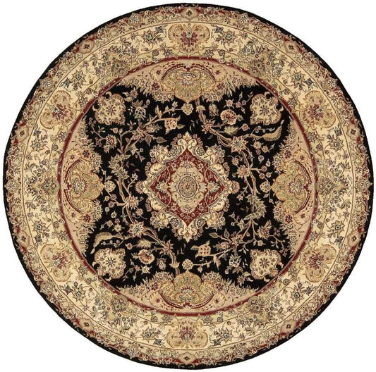 Nourison - 2000 2028 Black 8 x Round Area Rug - 2028-99446686060 veiw 1