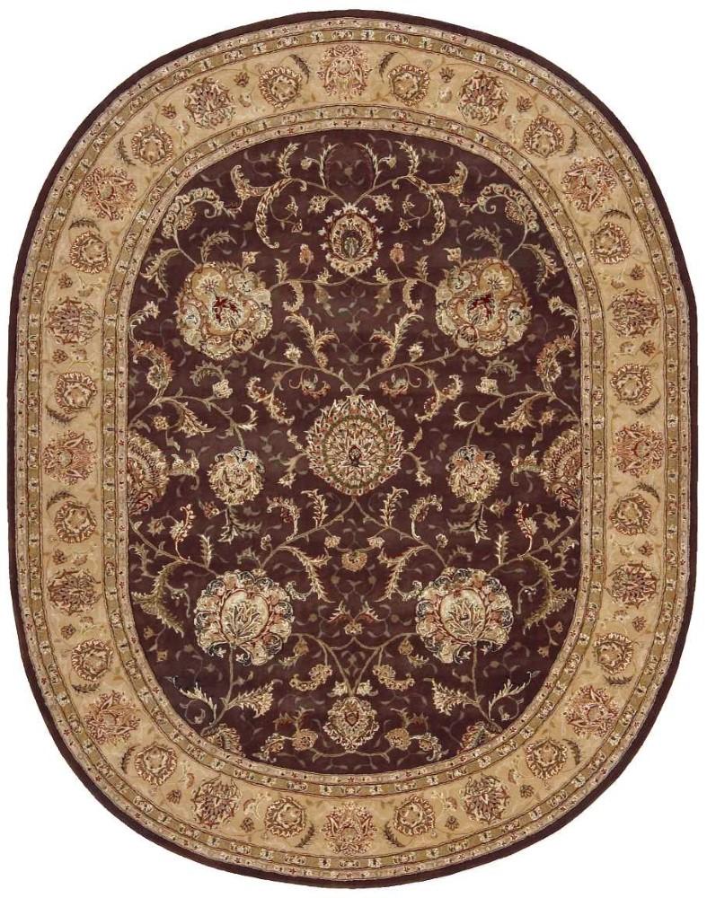 Nourison - 2000 2206 Brown 76in x 96in OVAL Area Rug - 2206-99446730503 veiw 1