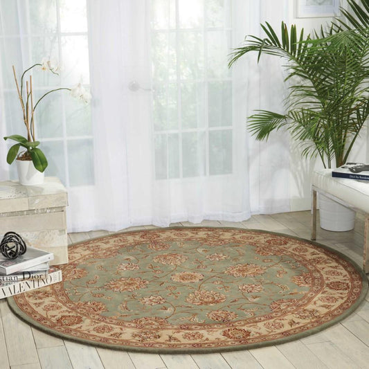 Nourison - 2000 2210 Blue 6 x Round Area Rug - 2210-99446593337 veiw 2