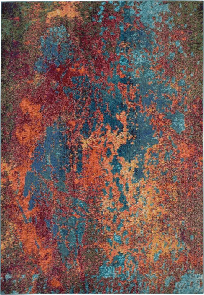 Nourison - Celestial CES08 Blue and Red 710in x 106in Oversized Rug - CES08-99446366740 veiw 1