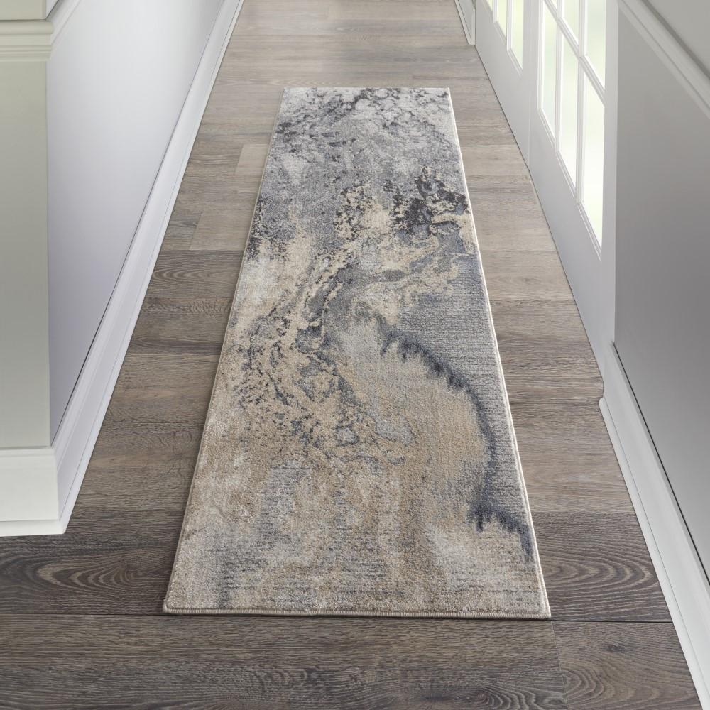 Nourison - Maxell MAE08 Bone 22in x 76in Hallway Rug - MAE08-99446343550 veiw 2