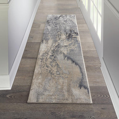 Nourison - Maxell MAE08 Bone 22in x 76in Hallway Rug - MAE08-99446343550 veiw 2