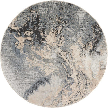 Nourison - Maxell MAE08 Bone 310in x Round Area Rug - MAE08-99446222282 veiw 1