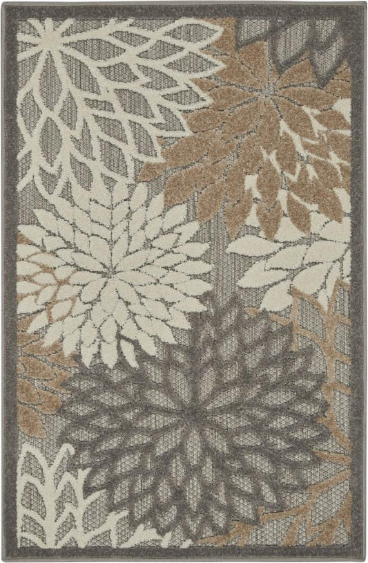 Nourison - Aloha 28in x 4 Cream Patio Area Rug - ALH05-99446738929 veiw 1