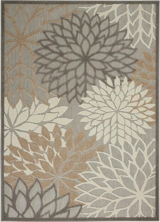 Nourison - Aloha 6x9 Cream Patio Area Rug - ALH05-99446739070 veiw 1