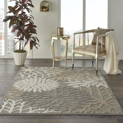 Nourison - Aloha 6x9 Cream Patio Area Rug - ALH05-99446739070 veiw 2