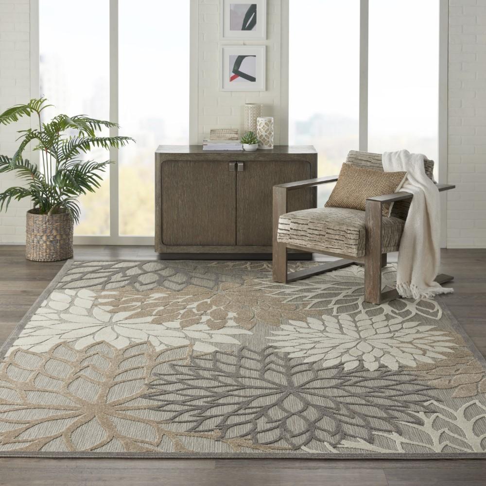 Nourison - Aloha 7x10 Cream Patio Area Rug - ALH05-99446739087 veiw 2