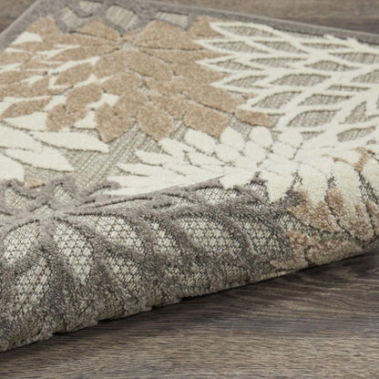 Nourison - Aloha 7x10 Cream Patio Area Rug - ALH05-99446739087 veiw 3