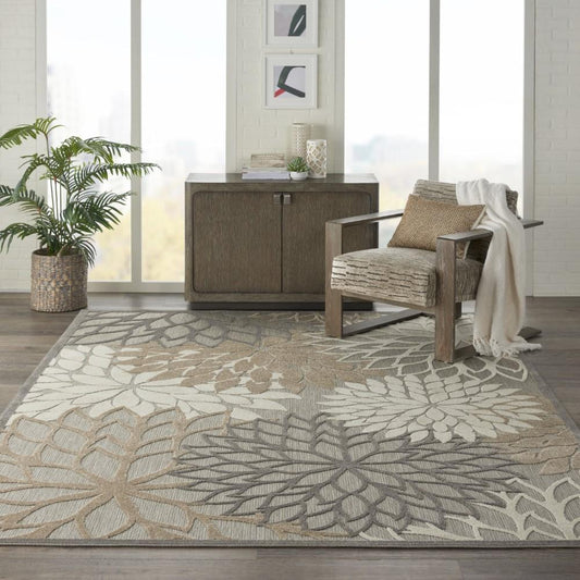 Nourison - Aloha 96in x 13 Cream Patio Area Rug - ALH05-99446738974 veiw 2
