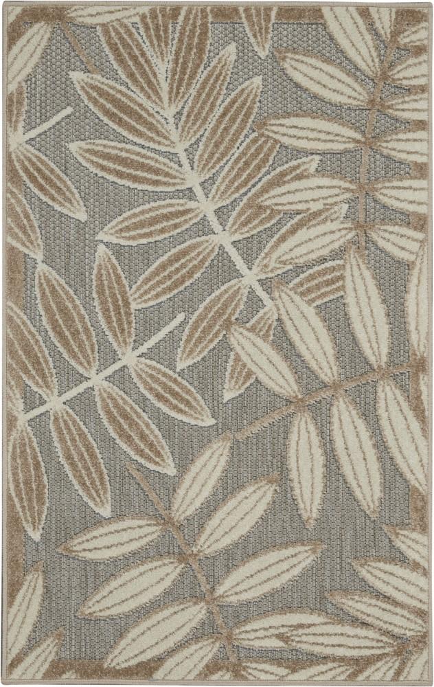 Nourison - Aloha 28in x 4 Cream Patio Area Rug - ALH18-99446739322 veiw 1