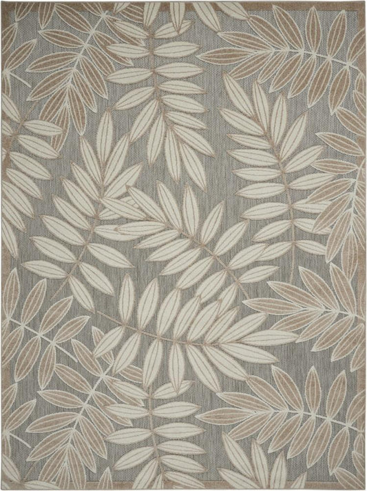 Nourison - Aloha 53in x 75in Cream Patio Area Rug - ALH18-99446739353 veiw 1