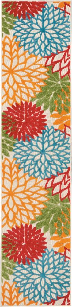 Nourison - Aloha 23in x 12 Green, Multicolor Hallway Area Rug - ALH05-99446723048 veiw 1