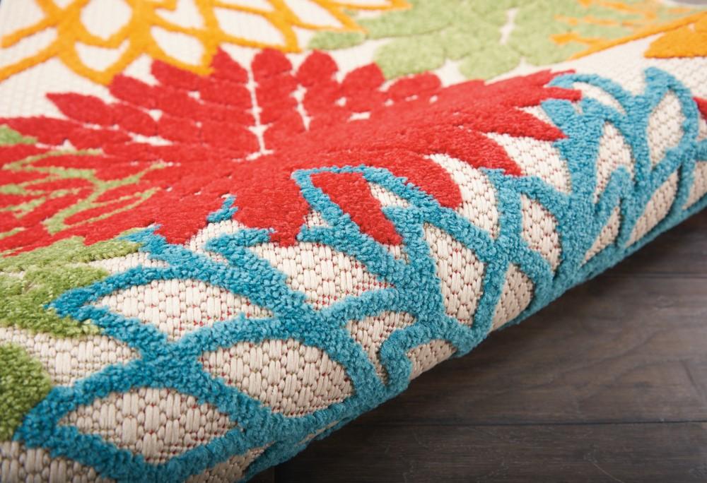 Nourison - Aloha 23in x 12 Green, Multicolor Hallway Area Rug - ALH05-99446723048 veiw 3